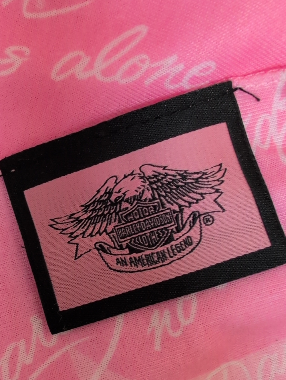 Harley-Davidson Pink Logo Wrap Scarf "No One Rides Alone" Soft & Warm 11x66 - Picture 4 of 5